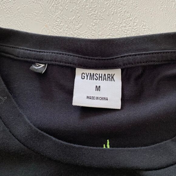 Gymshark Black Oversized Graphic Back T-Shirt Dress Size Medium - Picture 3 of 6